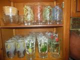 Nice vintage decorated glassware