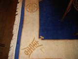Old Chinese 100% Wool Tufted Symbols mean Longevity