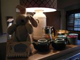 The bunny has a new home.Everything else on table top for sale