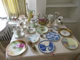 Tea Cup Collection with Bavria Hand Painted Plates