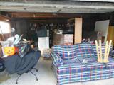 The garage....Half Grandaughters Items/Half Vintage Garage Stuff