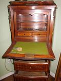 Antique French marble top secretary - Mid 1800's. (secretarie abattant)