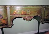 Antique oriental writing desk with chair