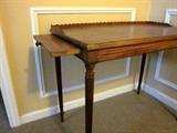 Small vintage table with double side pull-outs