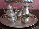 Vintage Sterling Silver tea/coffee service with tray by Gorham