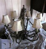 Vintage wrought iron chandelier
