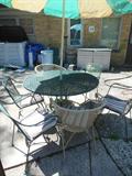 Woodard Wrought Iron Patio Table/4 Chairs