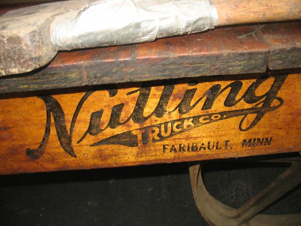 1920's Nutting Truck Co. Minn. Factory Trolley Hand truck