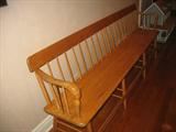 7 foot pine bench