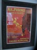 Original Vintage French Travel poster-Municpal Casino in Provence-Has original stamp from printing press.