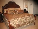 Bob Mackie Bedroom furniture Made By American Drew King Size bed, headboard/footboard