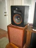 Klipsch-Heresy speakers with custom made speaker cabinets.