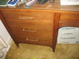 Kent Coffey "Perspecta" Desk.Walnut/Rosewood Finish