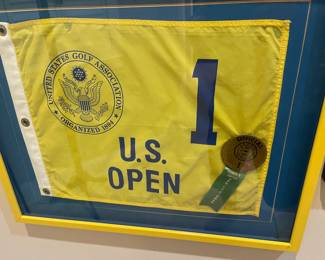 More U.S Open collectibles, Pin flag. 