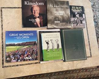 Awesome collection of books related to Golf and the US Open. 