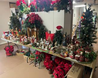 Room full of Christmas, Halloween, Easter 