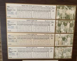 This golf card display is my favorite item in the sale! This guy played with the greats! 