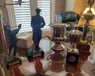 Golf statues /  trophy cups 