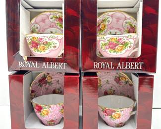 4 New In Box Royal Albert Tea Cups With Matching Saucers
Lot #: 54