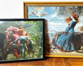 John William Waterhouses Miranda & Frank Dicksees La Belle Dame Sans Merci Reproductions In Wood Frames
Lot #: 7
