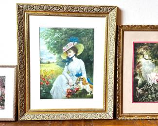 Jean-Honore Fragonard, Dante Rossetti & Raymond Lynde Reproductions In Wood Frames
Lot #: 85