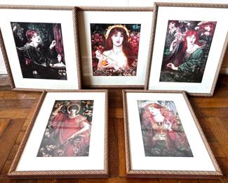 Set 5 Dante Gabriel Rossetti Reproductions In Wood Frames
Lot #: 106