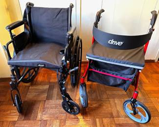 Drive Wheelchair & Nitro Walker With Cushions, Barely Used
Lot #: 194
