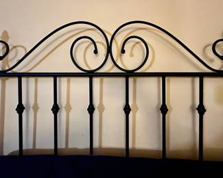 Full Size Bed Metal Head Board With Metal Frame, Bedding & Mattresses Optional
Lot #: 112