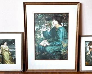 Dante Rossettis The Day Dream & Proserpine & Frederick Goodalls Miranda Reproductions In Wood Frames
Lot #: 86