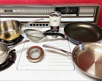 Pots & Pans By Calphalon, Cuisinart, Goodcook & More & New Thermos Water Bottle
Lot #: 181