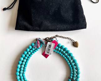 Betsy Johnson New With Tags Rhinestone Necklace In Branded Dust Bag
Lot #: 17