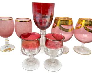 7 Wine Glasses Including Never Uses Italian Glass With 24 Karat Gold Accents
Lot #: 117