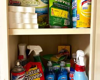 Cleaners & Cleaning Supplies, Mostly Unused
Lot #: 189