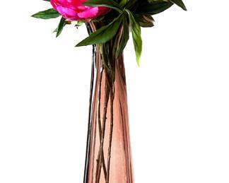 Extra Large Glass Vase With Faux Peonies Flowers
Lot #: 158