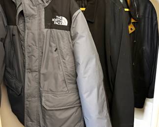 3 Men's Jackets: North Face Winter Coat, Vintage Trench Coat & Morelli Italian Leather
Lot #: 97