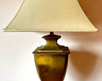Brass Tone Table Lamp With Fabric Shade
Lot #: 77