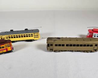HO Scale Trolley Cars