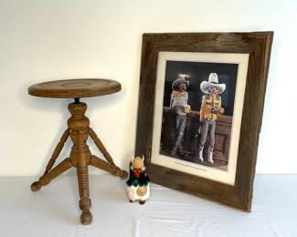 Western Art & Piano Stool