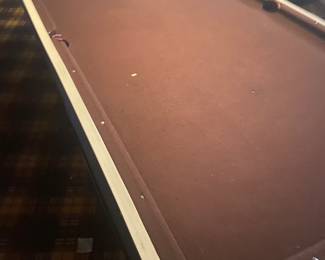 Vintage pool table
