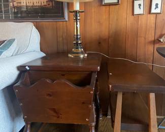 Wood side tables 