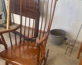 Wood rocking chair