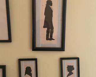 George and Martha Washington silhouettes
