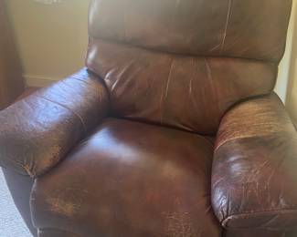 Leather recliner
