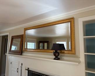 Large Gold Framed Mirror 