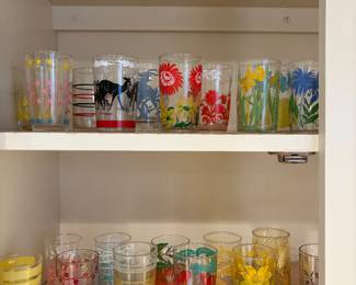 Vintage Juice Glass Collection 