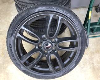 Mini cooper rims with tires