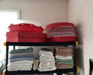 Christmas wreath storage bins