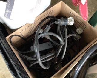 Outside string lights