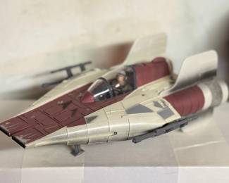 Star Wars POTF Power Of The Force Red Rebel A-Wing Vehicle Fighter Loose