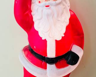 Vtg Large Plastic Blow Mold Santa